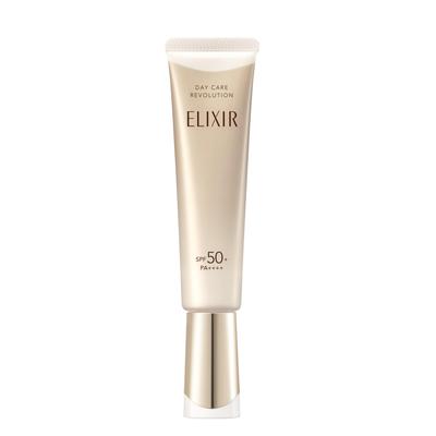 ELIXIR Cuidado Diurno Revolução 35mL Loção UV para Manhã e Dia Shiseido +ba [Modelo 2025] Uso Quase-Medicinal, Protetor Solar, Firmador, Hidratante, FPS50+
