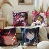 Kurumi Tokisaki Anime Kissenbezug Quadratisches Kissen Schlafzimmer Sofa Freizeit Komfort Kissen Auto Heimdekoration