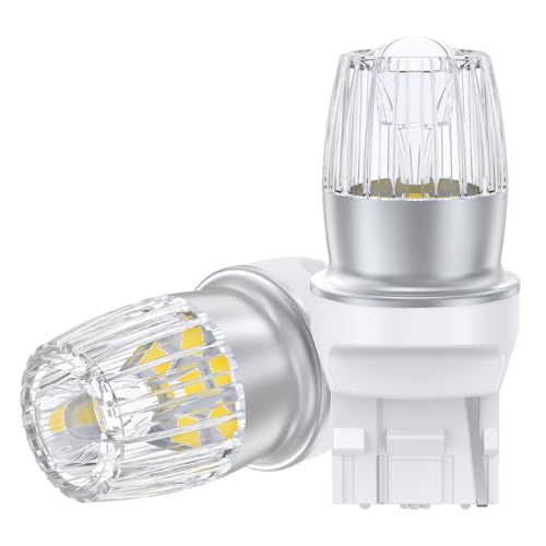 

T20 LED single bulb for 12V-24V vehicles, white, super bright, W21W LED bulb, universal, 7-row 2835SMD, backlight/taillight, 6000-6500K, non-pola