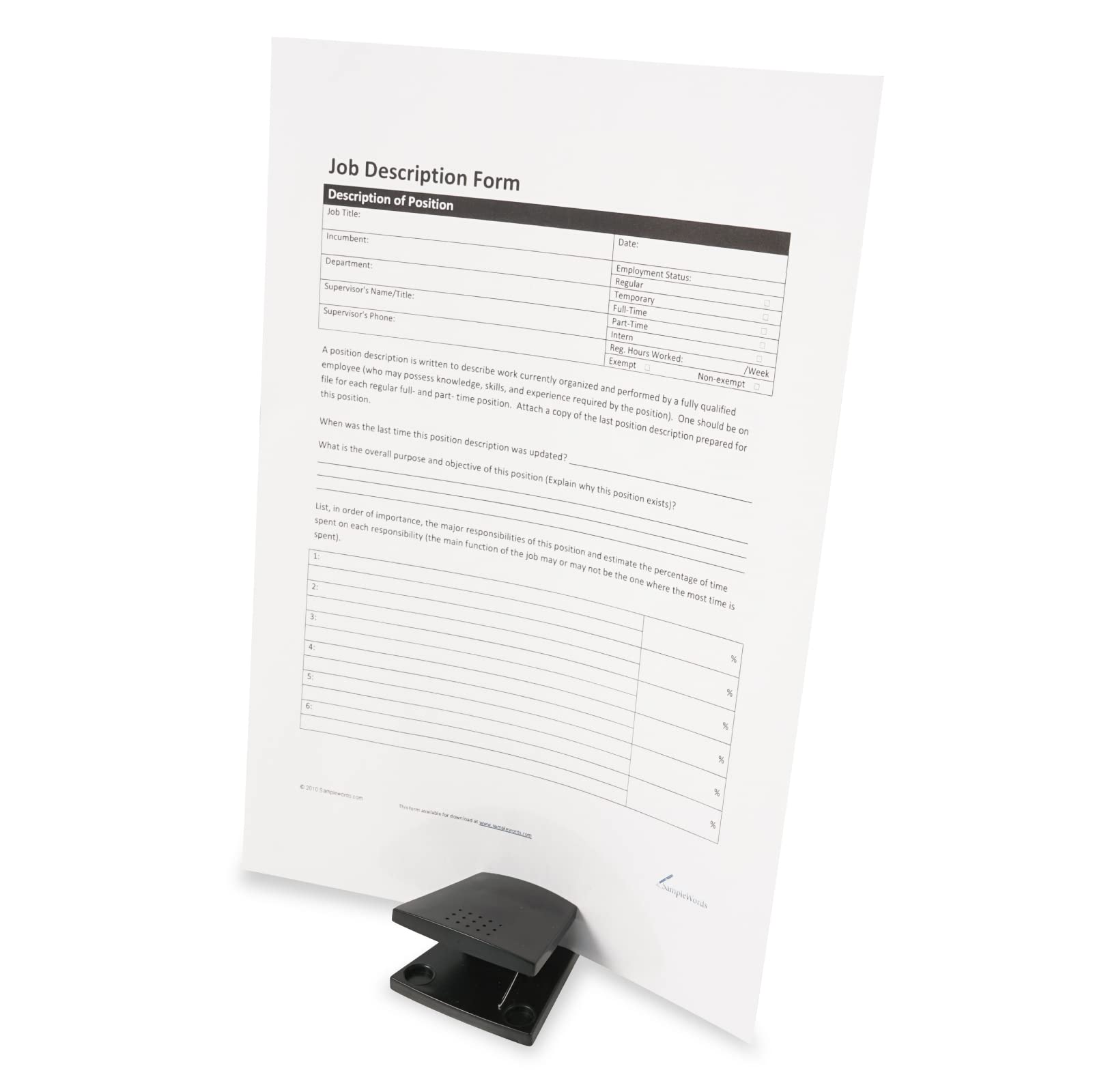 

Carl Manufacturing Paper Document A4 10 Co., Ltd. Stand, Holder, Clip, Desktop, Black, Compatible, Sheets, PS-20-K чёрный