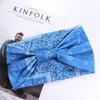 Turbantes Nó Boho Elásticos Headwrap Borda Larga Lenços de Cabeça Florais Headband Faixa de Suor Esportiva Dança