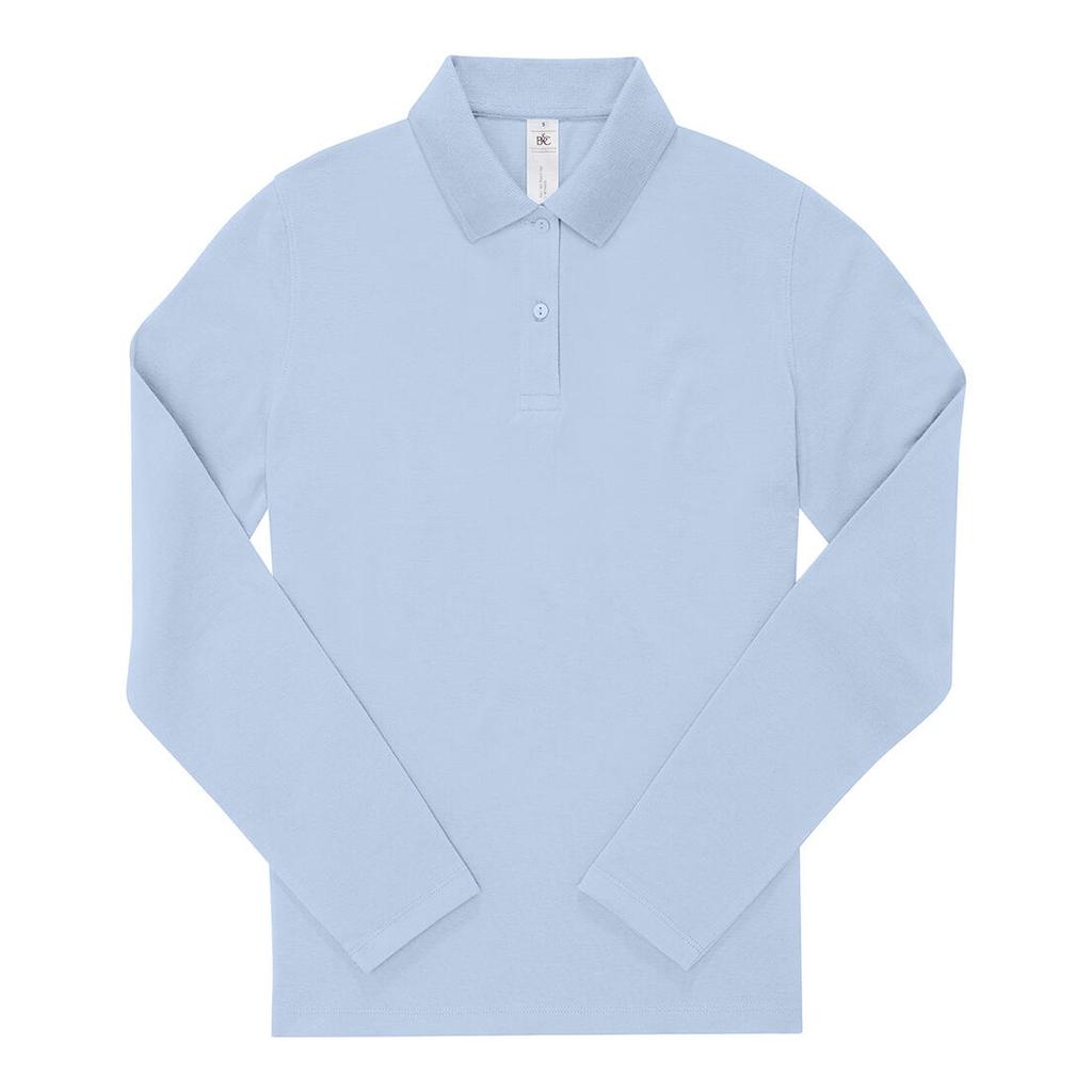 B&C Womens/Ladies My Polo 180 Cotton Long-Sleeved Shirt