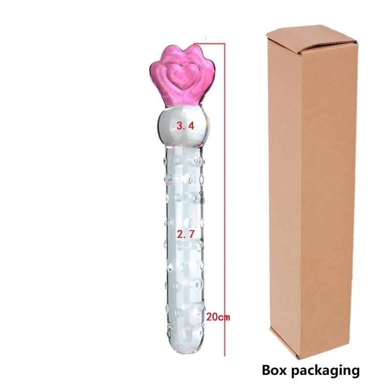 Glass Crystal Dildo Anal Plug Lesbian Sex Toy Vaginal Clitoral Stimulation Stick Smooth Sex Product For Female Masturbation