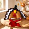 Turkey Face Hat with Tail Feather Panels Brimless Soft
