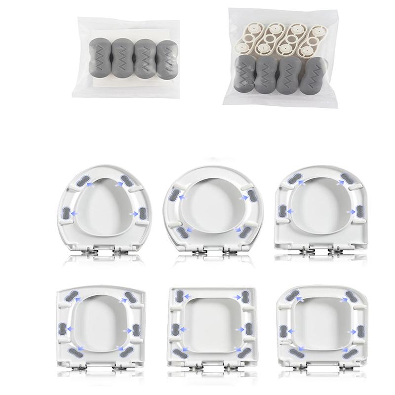 4Pcs Toilet Seat Bumper, Bidet Seat Bumpers With Strong Buffer And Adhesive Function For Bidet Attachment, Keep Your Toilet Seat