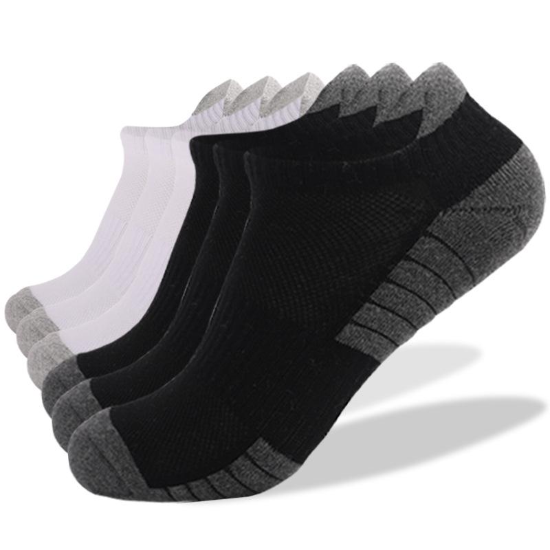 Updated Men Athletic Socks Women Sport Cotton Breathable Thick Towel Bottom Ankle Sock Outdoor Use Fitness Running Low Cut Short Socks