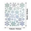 Christmas Snowflake Sticker Sands Glitter Holiday Party Decoration Gift Greeting Card Handbag DIY Winter Snowflake Sticker