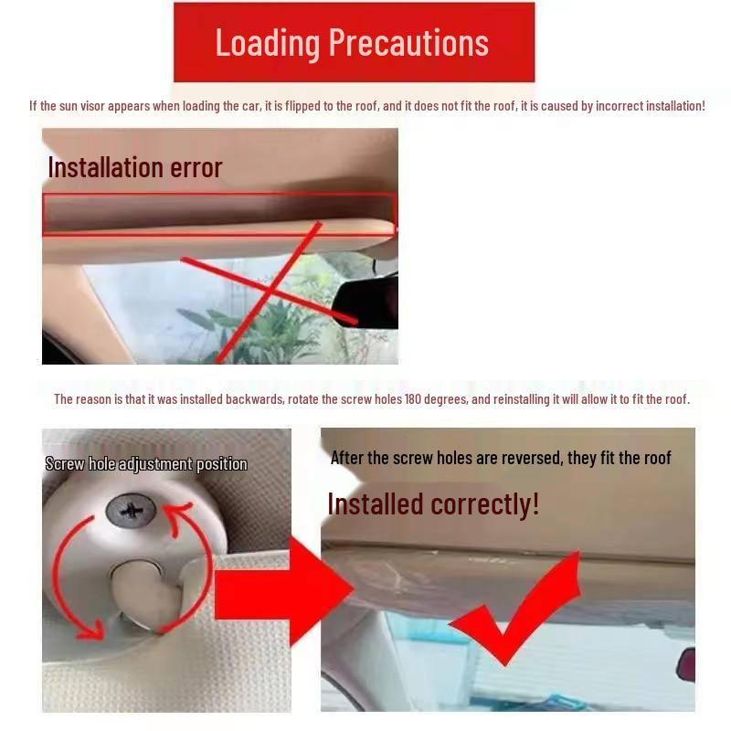 Toyota 2014-2018 Corolla/Levin Sun Visors with Vanity Mirrors