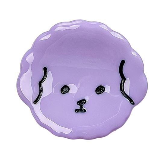 Cartoon Dog Hair Clip Non-slip Mini Claw Jaw фиолетовый