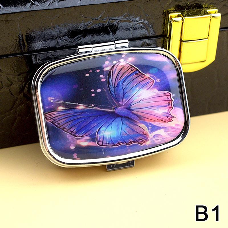 Metal Medicine Box Iris Pill Packaging Health Products Moisture Resistant Storage Case Personalized  Casket
