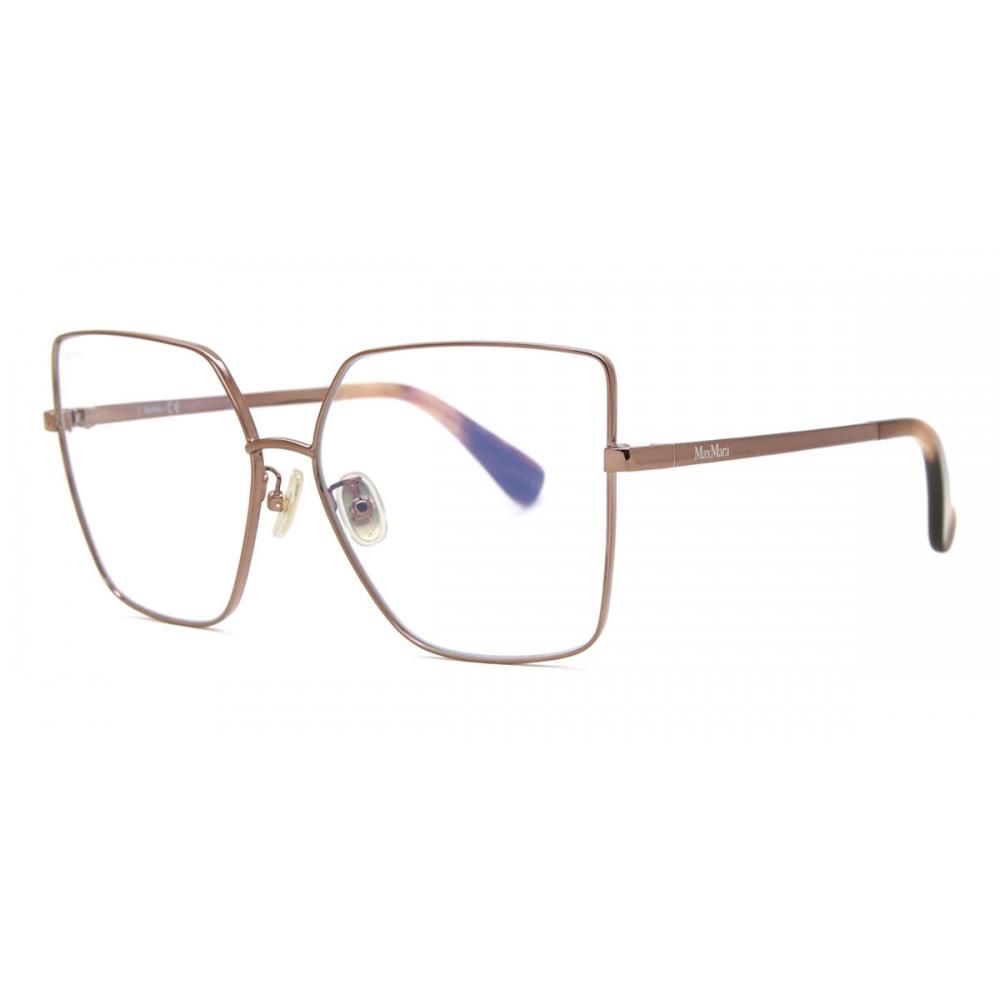 Max Mara Mm5073 H B Blue ligHt Block 034 Women Eyeglasses