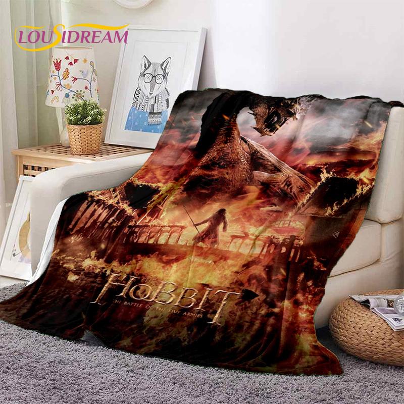 L-Lord of The Rings H-Hobbit Movie Soft Blankets,Keep Warm Throw Blanket Comfortable Blanket for Picnic Beds Sofa Home Bedroom