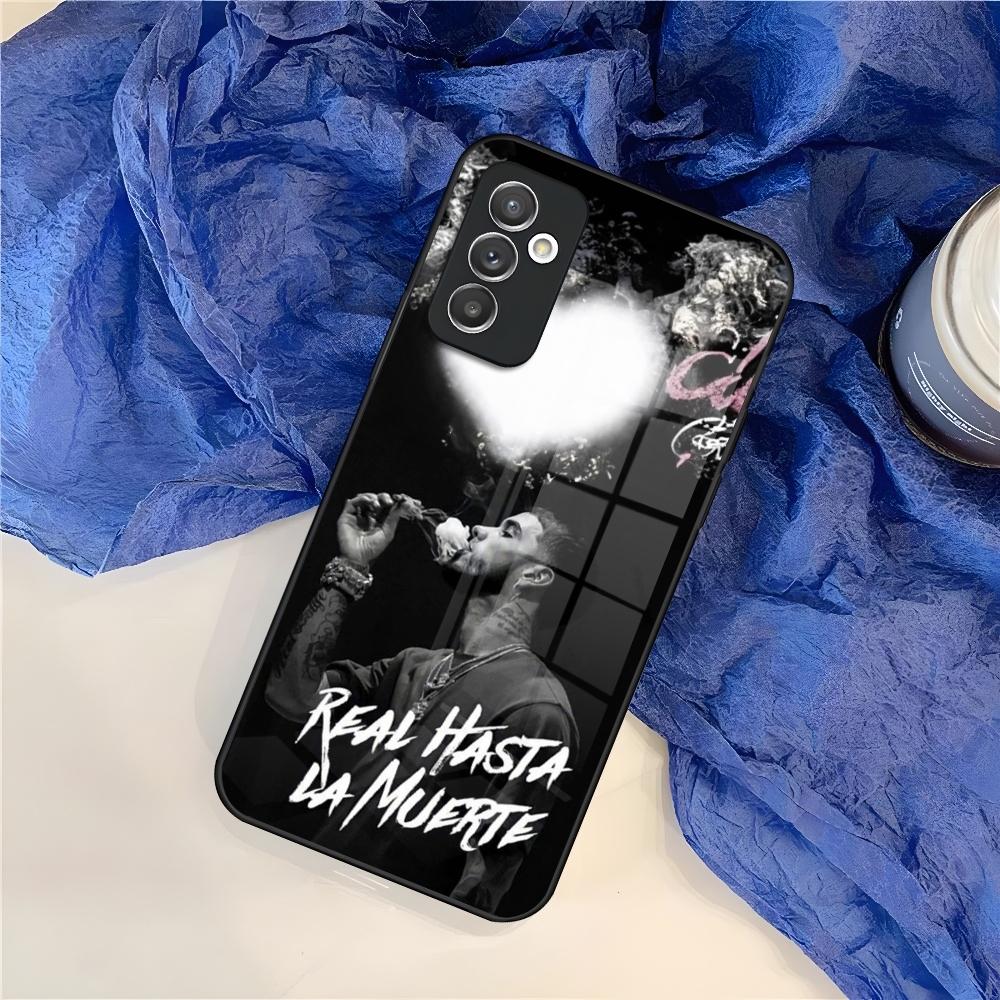 

Rapper Anuel AA Real Hasta La Muerte Phone Case for Samsung S25 S24 S30 S21 S23 S20 S22 Fe S10 E S9 Note 20 Pro Ultra Plus glass Samsung S30