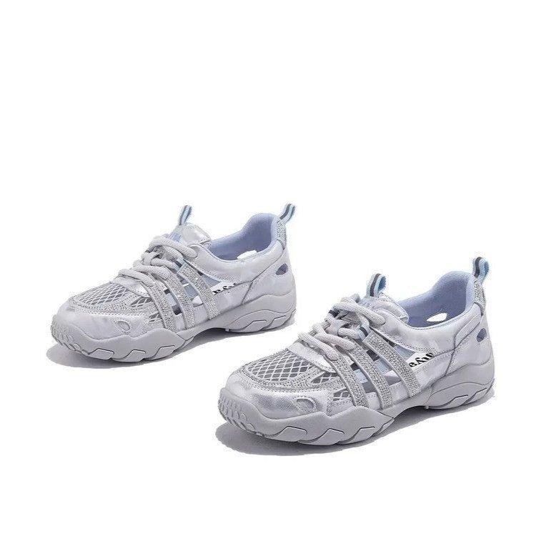Thick-soled mesh breathable dad shoes women's 2025 new summer versatile and lightweight small casual sports shoes trendy shoes