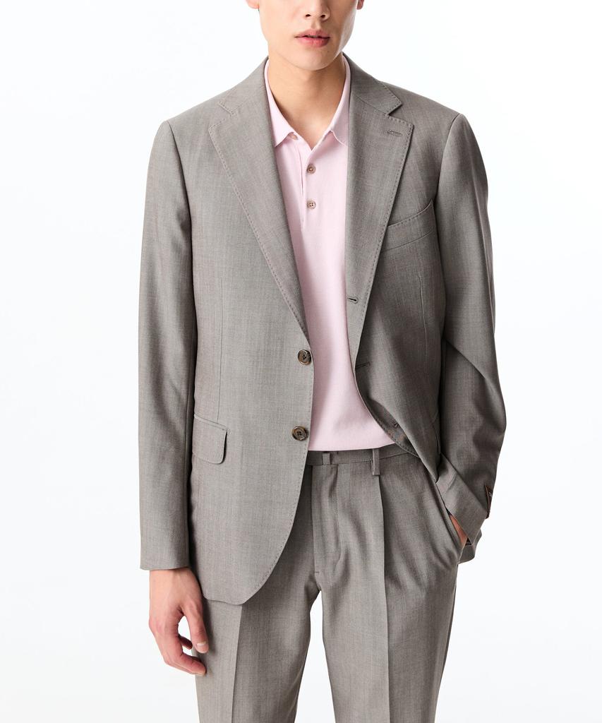 Man On The Boon Tropical Wool Single Suit Jacket_Beige 4714151009