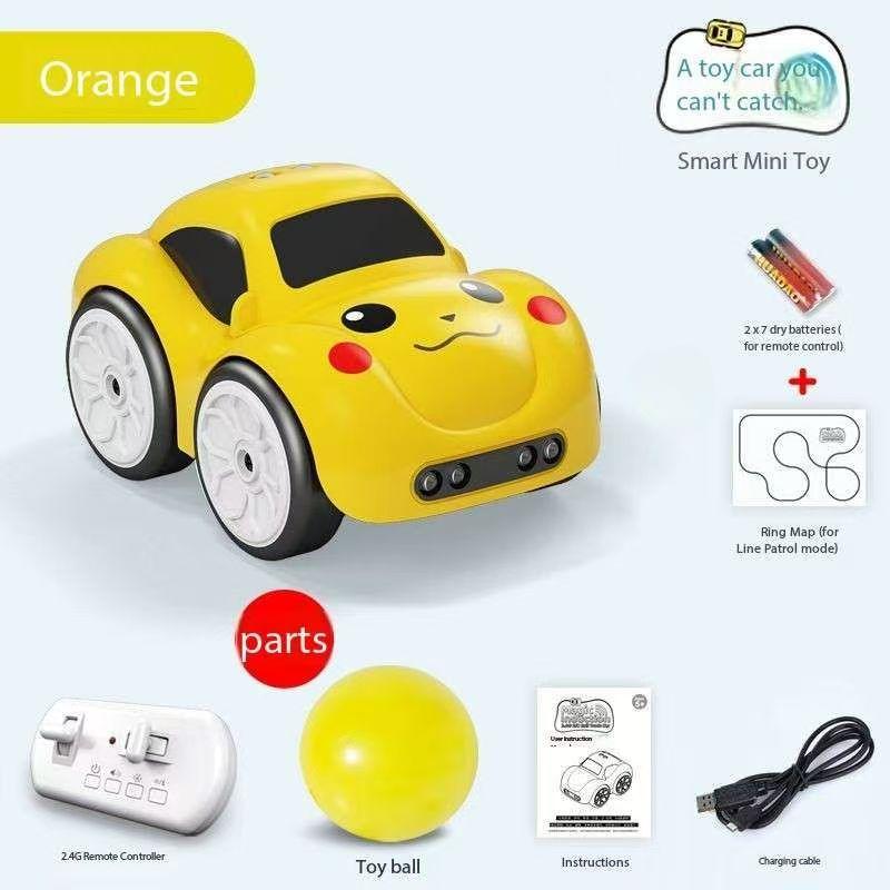 Remote-controlled Induction Car with Intelligent Obstacle Avoidance,Following,Line-tracing,Drifting,Charging Capabilities Children's Electric Toy Car