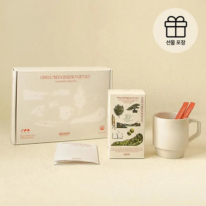 [Celebration/Cheer Gift Set] Today's Red Ginseng 30 Packs + Routine Mug 1P (Card, Recipe Book Included) Sweet Daily Red Ginseng Stick