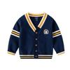 Children's Clothing Spring and Autumn Coat V-neck Embroidery Kids' Sweater