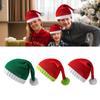 2026 New Christmas Patchwork Knitted Hat for Adults and Children Merry Christmas and Happy New Year