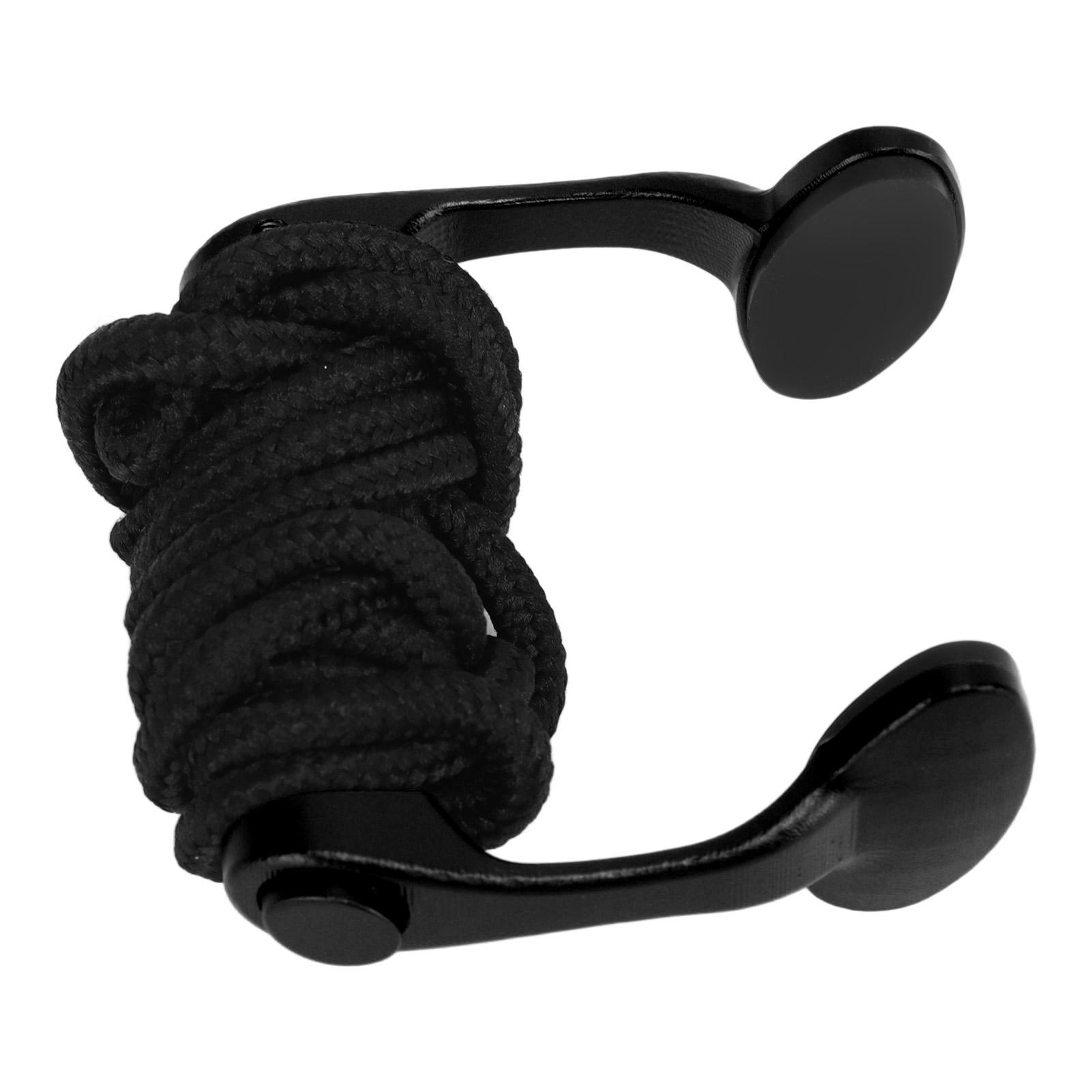 

Зажим для носа для дайвинга Регулируемый из алюминиевого сплава Профессиональный зажим для носа для плавания со шнурком Черный чёрный