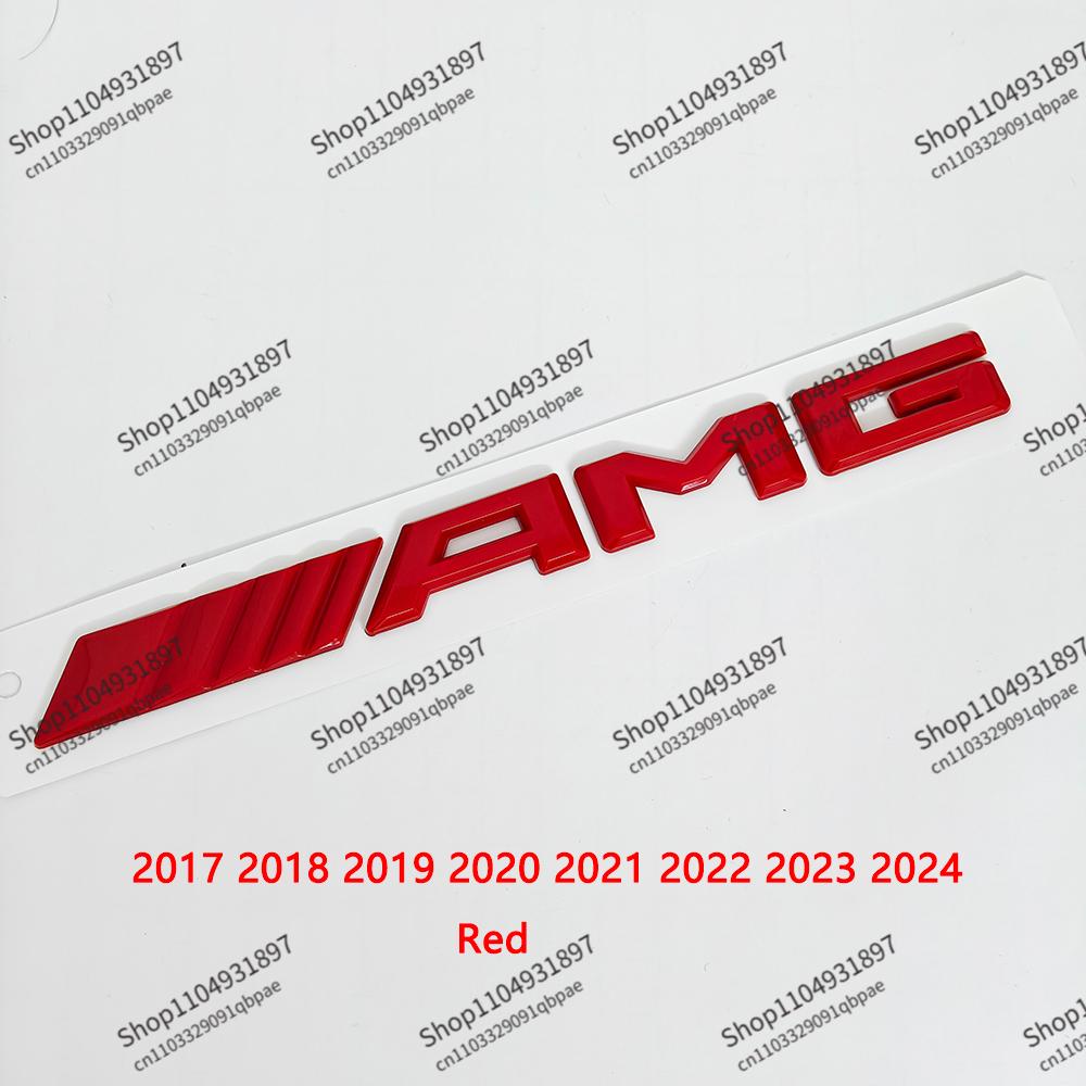 3D ABS Black Logo AMG Emblem Letters Car Trunk Badge For Mercedes Benz W204 W205 W176 W177 W212 W213 AMG Sticker Accessories