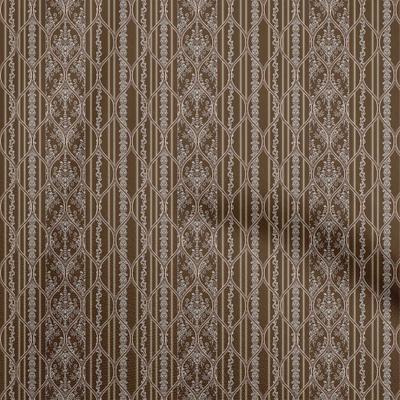 Baumwoll-Flex-Braunstoff mit Blumenmuster, DIY-Kleidung, Quiltstoff, bedruckter Stoff, Meterware, 40 Zoll