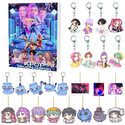 KPOP Hexenjagd Adventskalender Blind Box Rucksack Acryl Anhänger Schlüsselanhänger Anhänger