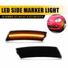 Pair Smoked LED Front Side Marker Signal Light Reflector For 2012- VW Beetle