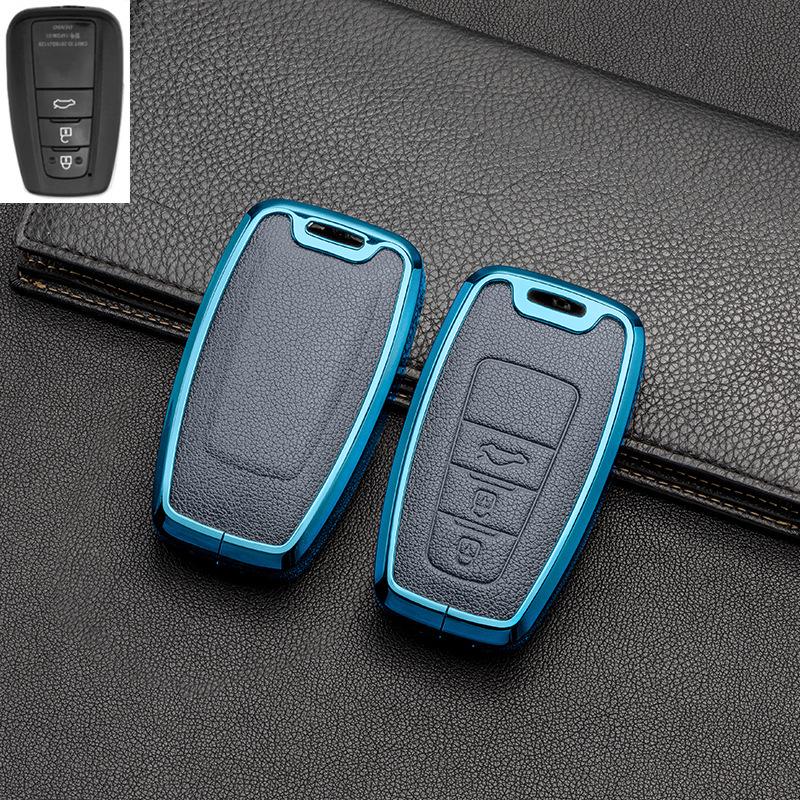Full-Cover Metal Key Case for Toyota Corolla, RAV4, Rongfang, Wilanda, Levin, Camry