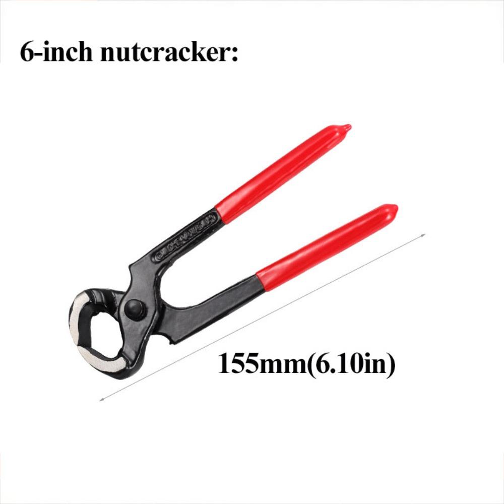 

Double Ears Multifunctional Nutcracker Durable Cutting Pliers Hose Clamp Pliers Leather DIY 6 inch