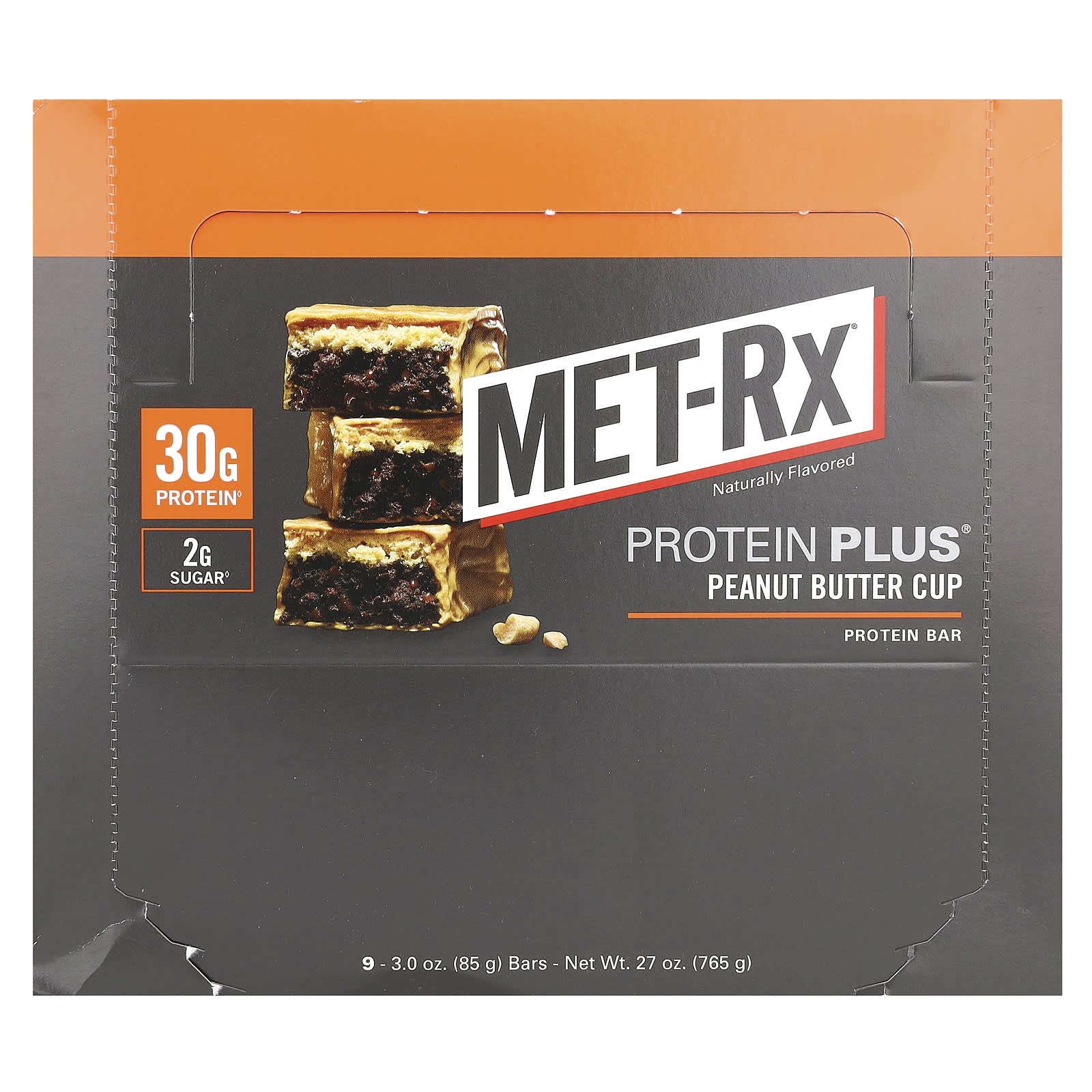 

MET-Rx, Protein Plus Bar, Peanut Butter Cups, 9 bars, 3 oz (85 g) each