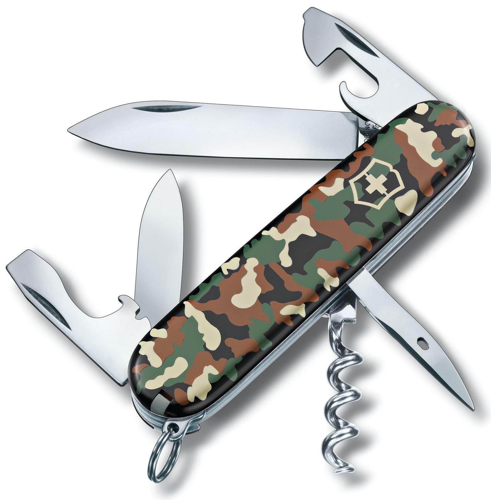 

VICTORINOX Spartan Camouflage for Outdoor Emergency and Disaster Features a Flathead and Can Multi-Tool Camping, Preparedness, Preparedness.