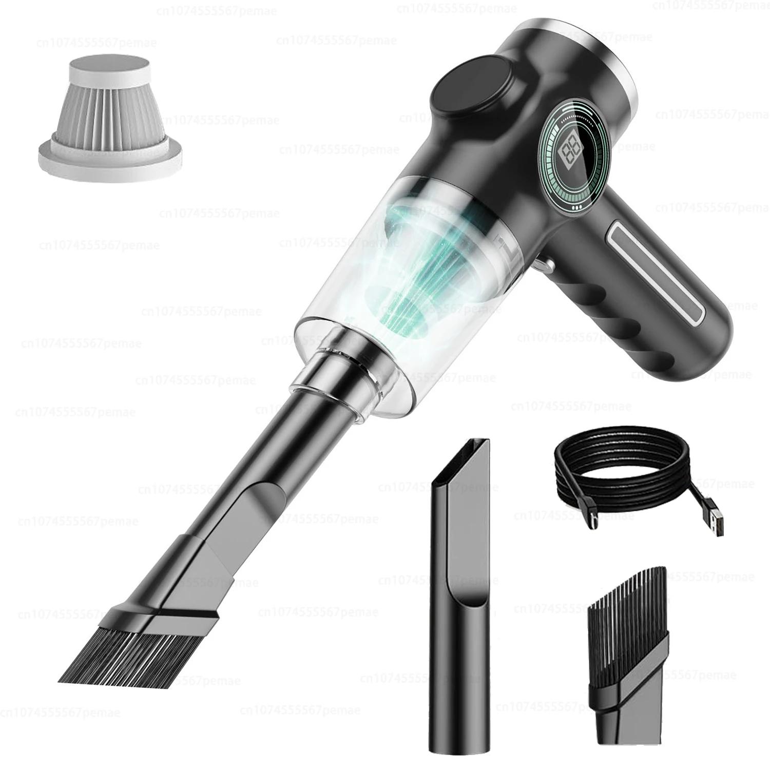 

Новый бесщеточный 3 в 1 беспроводной автомобильный пылесос портативный ручной мини-пылесос автомобильный бытовой прибор аккумулятор дисплей 1 Pcs Filter чёрный