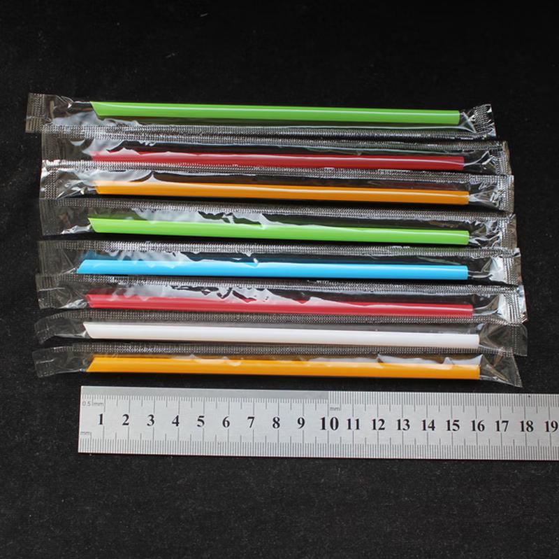 Disposable Colored Thin Straws, 16cm
