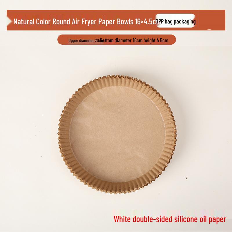 

Household Air Fryer Oil-Absorbing Food Grade Silicone Baking Paper Tray 25 sheets