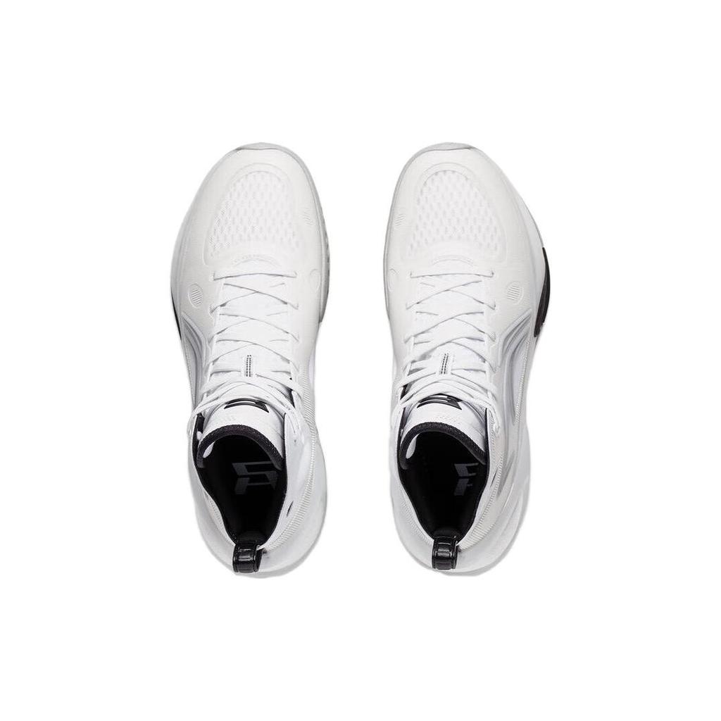 Li Ning Yu Shuai 17 Durable High-Top Basketball Shoes Men sneakers Black White ABAT043-4