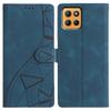 For Motorola Moto G15 4G Case Wallet Stand Imprinted Triangle Pattern Leather Phone Flip Cover
