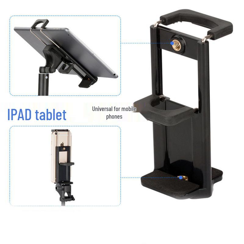 Dual-Use Universal Tablet & Phone Clip Mount for Gimbal & Desktop