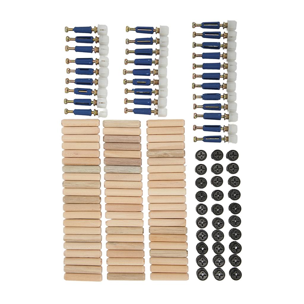 3 in 1 Eccentric Wheel Connecting Set Thickened Nut Screw Fastener Furniture Panel Board Fittings