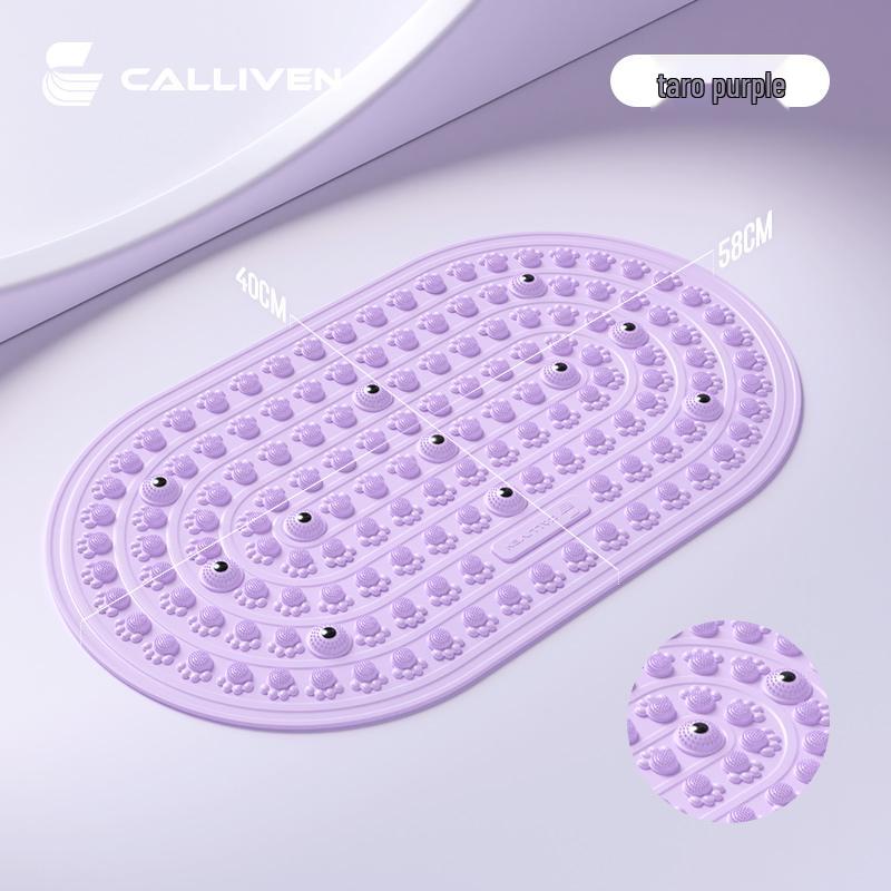 Thickened Soft Rubber Acupressure Mat with Magnets for Indoor Foot Massage and Meridian Dredging
