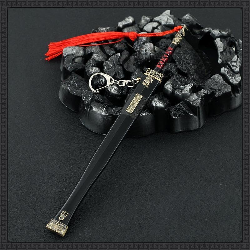 [Nekokamiyama] Three Kingdoms Heroic General Weapon Zhou Yu Gongjin's Sword, Total Length 22cm / Miniature Figurine Collector's Decor