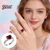 Gorgeous Diamond Accent Ring Faux Crystal Heart for Women Shaped