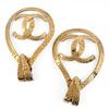 COCO Mark Teardrop Motif 96P Earring Gold Women Used