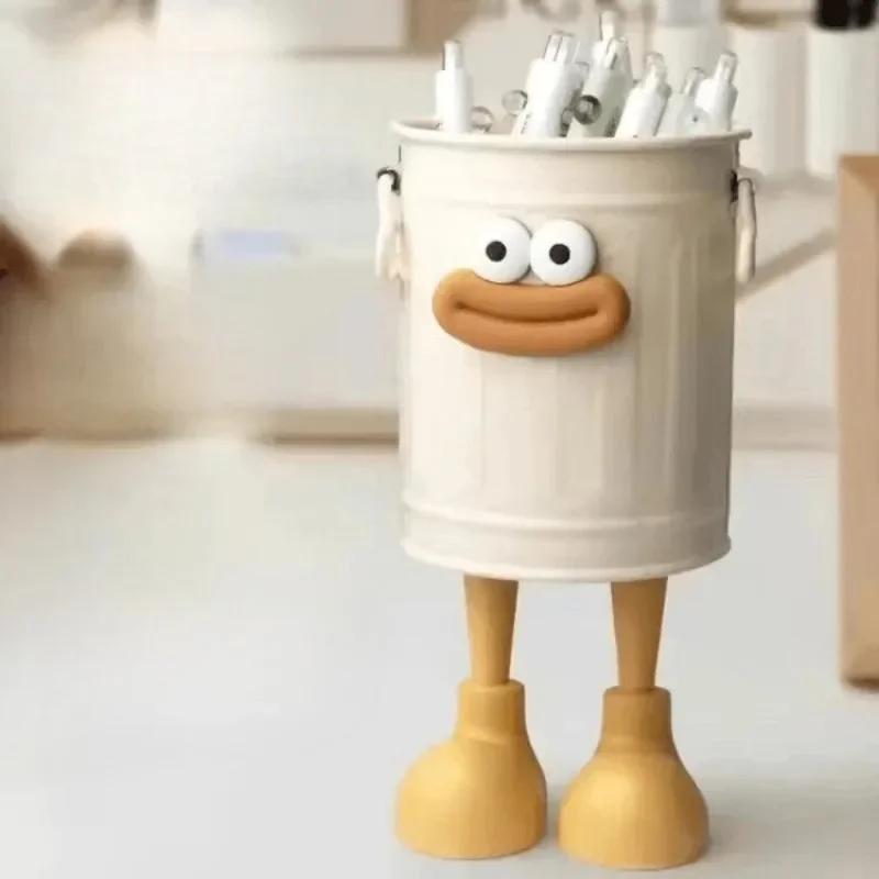 Simple Desktop Pen Holder Funny Pen Holderc Moistureproof Large Capacity Students Desktop Practical Creative Big Mouth Ornament