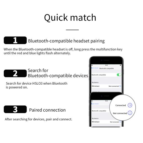 1 Set XT11 Bluetooth-compatible 4.2 Intelligent Wireless Earbud Noise Reduction Heavy Bass Magnetic
