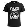 9 Of 10 Voice In My Head Tshirt for Men Funny Joke Novelty Gift Tee Top