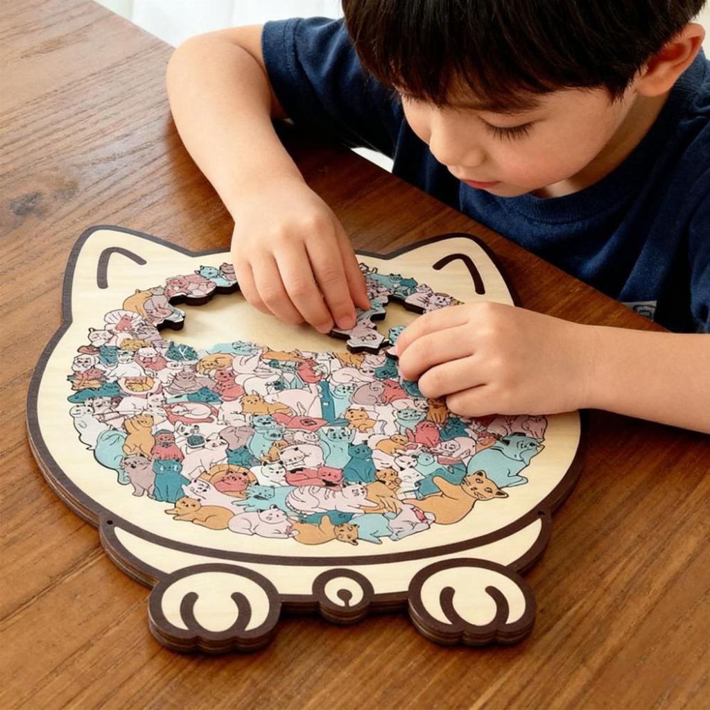 Shaped Wooden Puzzle Puzzle Puzzle Toy, A Gift For Children And Friends