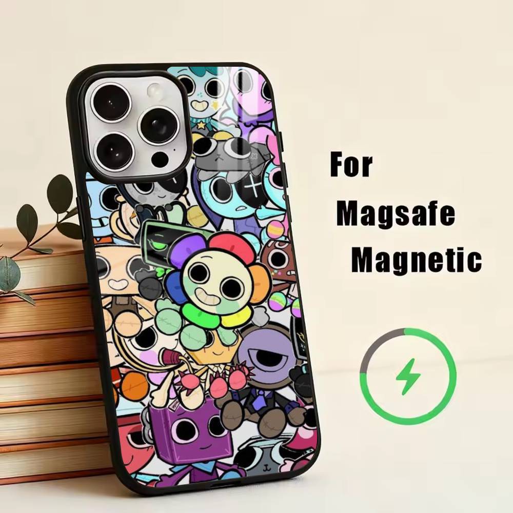Cute Sprunki  Phone Case For iPhone17,16,15,14,13,12,11 Plus,Pro Magnetic For Magsafe Wireless Charging
