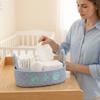 Ocean Style Woven Cotton Rope Organizer Oval Toilet Paper Basket  Restroom