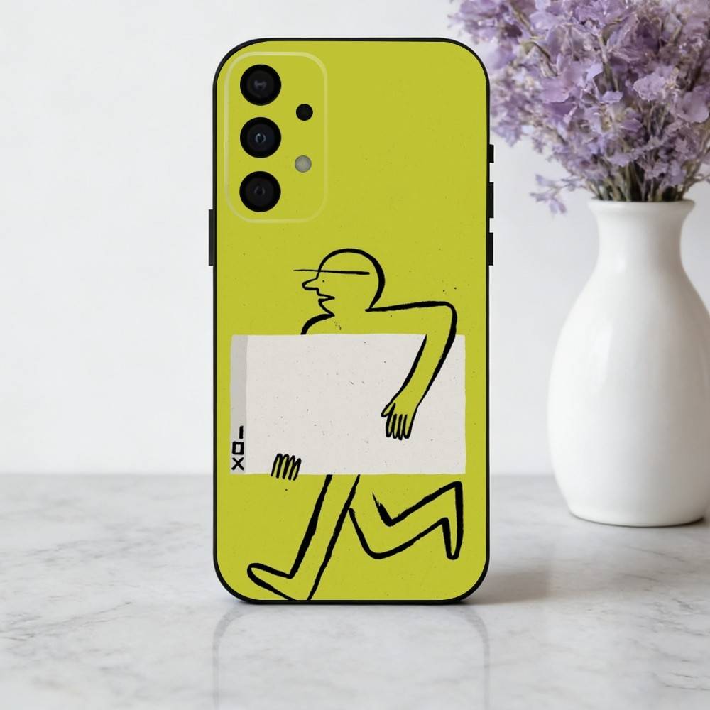 J-Jean-N J-Jullien-N M-Minimalist Art Phone Case For Samsung Galaxy A73,A72,A71,A70,A53,A52,A51,Soft Silicone Black Cover